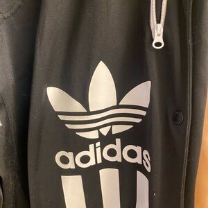 Adidas Black and white snap pants